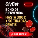 Bono de Bienvenida OlyBet Casino 2025: ¡Hasta 300€ + 50 Tiradas Gratis!
