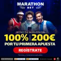 Marathonbet Apuestas Deportivas: 100 % Freebet hasta 200 €