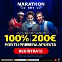 Marathonbet Apuestas Deportivas: 100 % Freebet hasta 200 €
