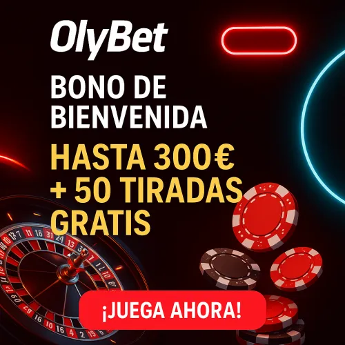 Bono de Bienvenida OlyBet Casino 2025: ¡Hasta 300€ + 50 Tiradas Gratis!